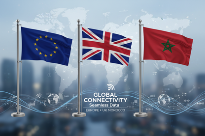 eu uk and morocco flags