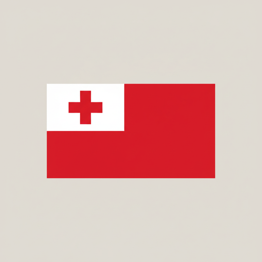 Tonga flag 2D vector